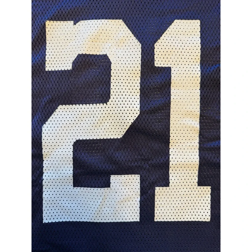 Reebok‎ NFL Jersey Mens XL Blue Excellent Deion Sanders Dallas Cowboys Throwback